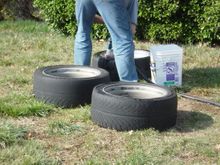 Tires for sale... lots of tread left... someplace else!