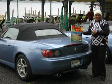 Granny with Roadmap to Texas.JPG