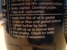Crappy Oil Filter Instructions&#33;