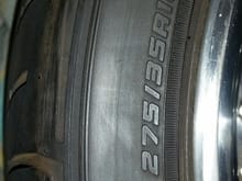 rear tire size