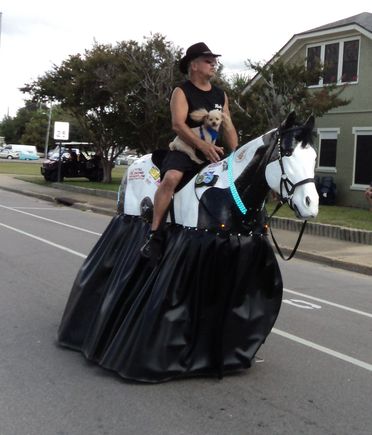 Yes, you see EVERYTHING at Cruisin', including this one-horse mechanical conveyance.