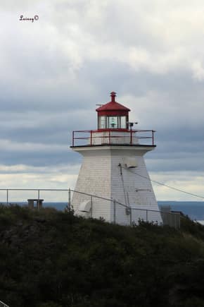 Cape Enrage Light
Cape Enrage is so named for the turbulent waters that pass over the reef which continues southward from the island for nearly a kilometer at low tide and the rough seas can be seen for much farther on windy days as the current and wind are in opposition.
