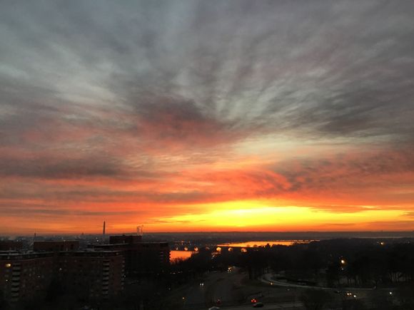 Sunrise over DC this morning...