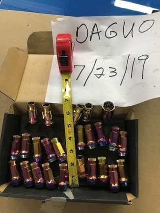 Kics R40 Revo NEO-CR lock lug nuts 12x1.5 Floating Acorn rims closed end. Like new installed once, used very briefly.  20 nuts plus 4 lockers and key Paid $270.  Sell for $150