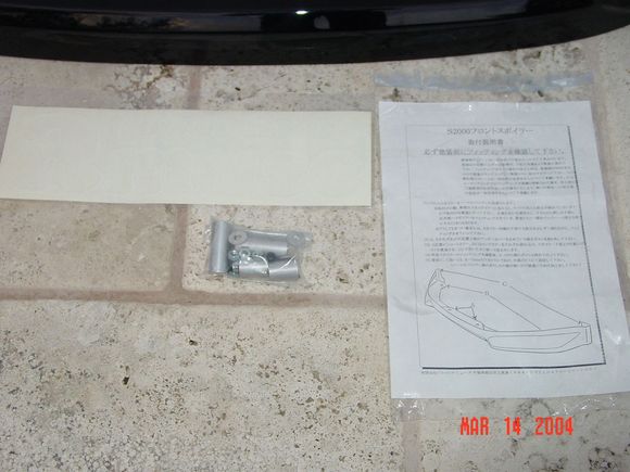 Amuse Lip Japanese Instructions, Mouting Hardware, Amuse Dec