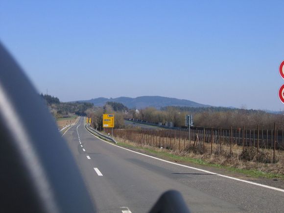 Looking back along the finish straight...