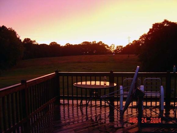 Sunset from my deck