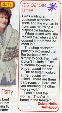 Woman barbeque