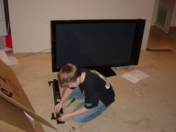 Kyle helping put it together