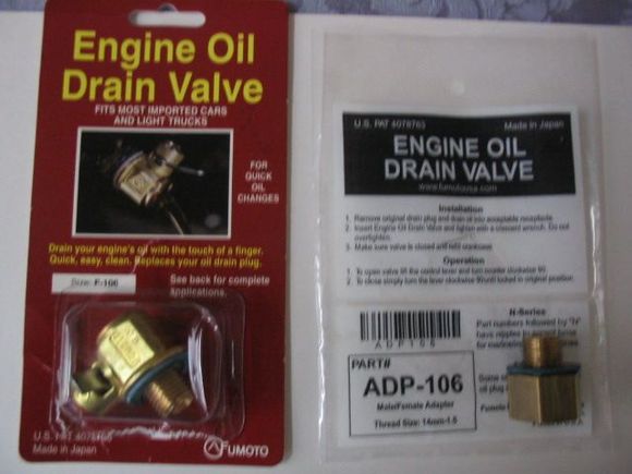 Fumoto Oil Drain Valve