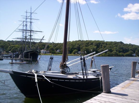 Small sailboat at Mystic Seaport