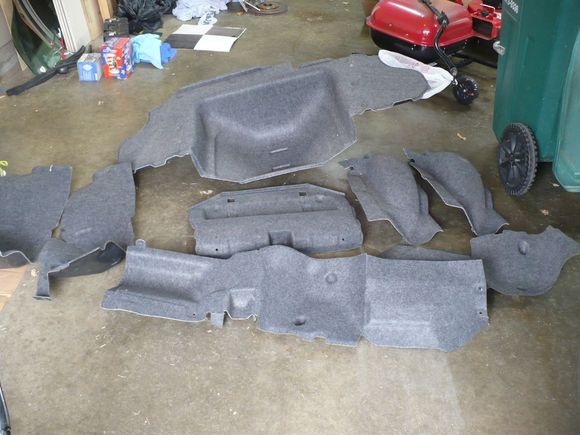 Trunk carpet kit   two extra pieces - $75