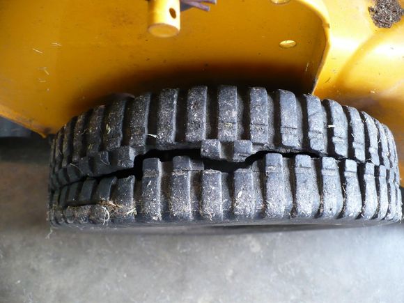 Cracked rear wheel
