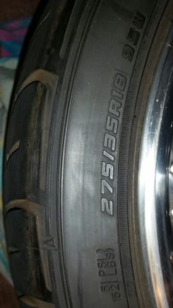 rear tire size