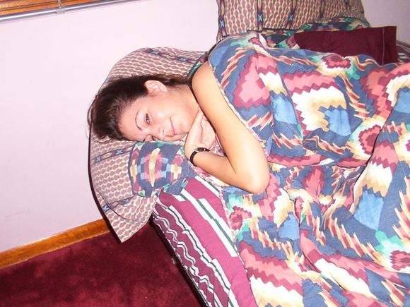 Sarah waking up.JPG