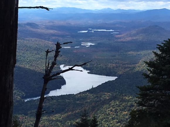 Upper Ausable Lake & Boreas Pond Wilderness in background on the descent