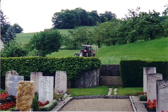 Part of the graveyard where some of my distant relatives are buried.
