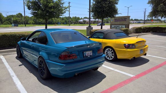 Goodbye breakfast with my bro (and his LSB E46 <3)