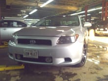 Front Of My Scion w/ Fog Lights