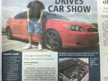 Making the front page paper to support the new generation into cars