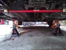 differential swaybar and drive shaft.