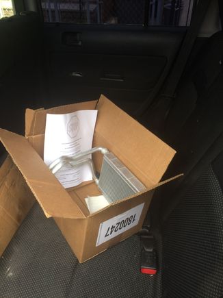 The heater core for Scion xB 2004, is waiting to be install tomorrow. Can he waits one more day?
