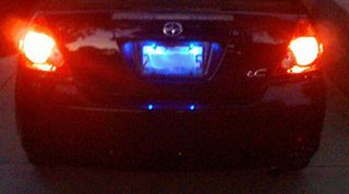 blue led for license plate lights