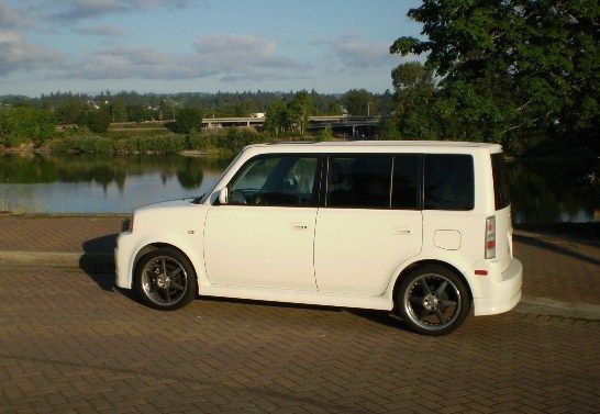 My white 2006 xB with 17's, leather and moonroof with the Willamette river in the background.