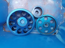Blue light weight pulley set classic  used £40