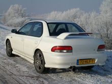 Sold the legacy turbo (offer I could't resist) and bought this MY00 WRX. Mods: Apexi ECU, fmic, larger turbo. approx 350HP. Very fast car.