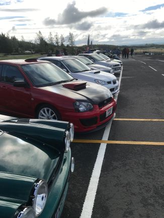 My red spec c blob in the line up beside a beautiful hawk spec c with 27,000 miles on the clock!!!!!