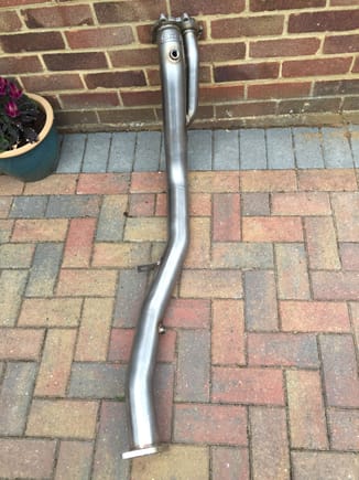 Grimmspeed limited version divorced downpipe 

This will be going off for zircotec coating before going on.

Unfortunately I need this on before I can put exhaust on too as both are true 3" and believe it can't be bolted on to std down pipe.

I will enquire and update but very exciting