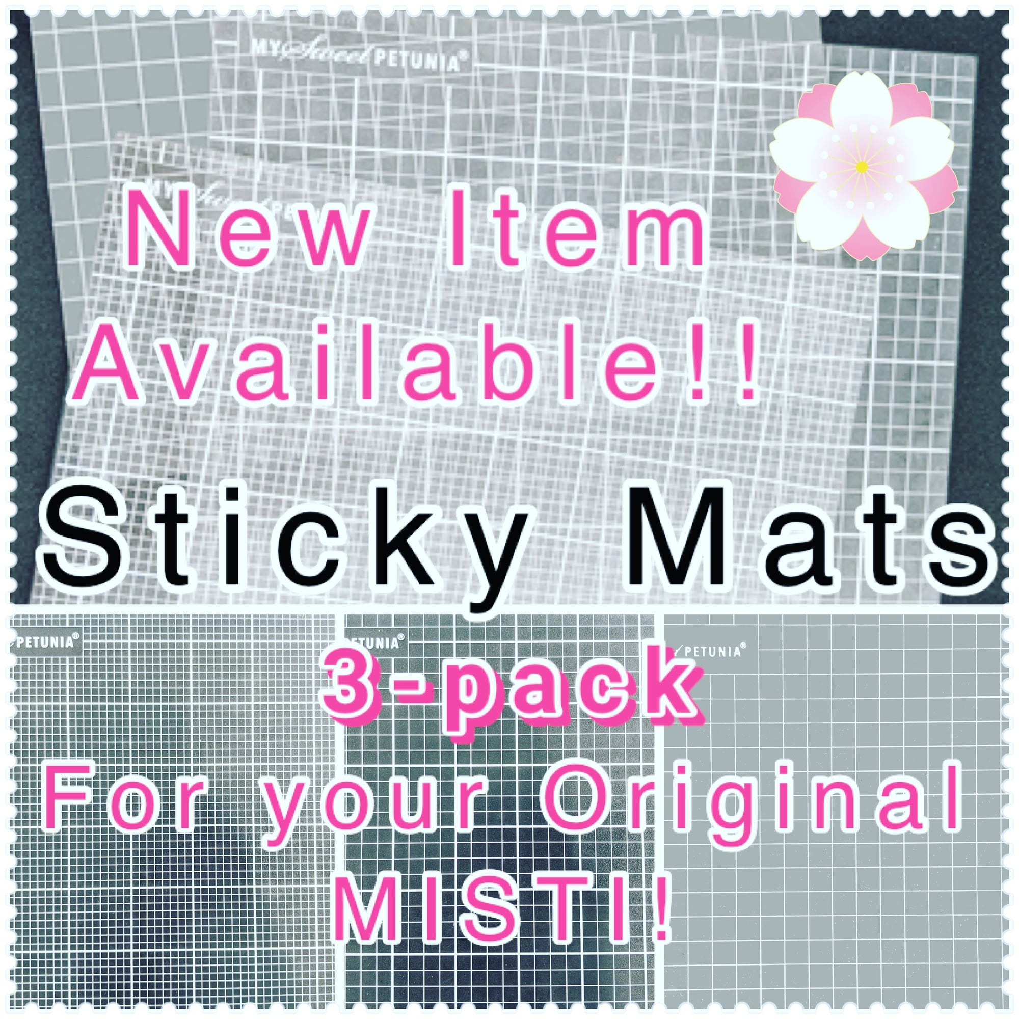 Mini Misti Sticky Mat 3 Pack by My Sweet Petunia