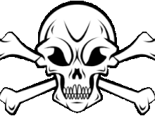 skull crossbones clipart