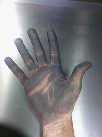 No gloves at work