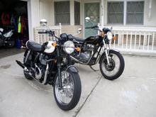 2010 Triumph T100 &amp; 1978 Yamaha XS650E