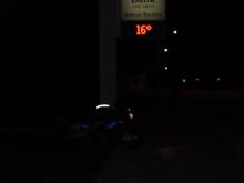 1/1/2013 1201am yes thats 16 outside in my whole in the world , and yes i wheelied in the new year