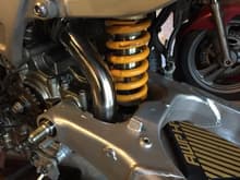 The Ohlins is all mounted up!