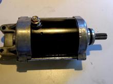 Starter after disassembly and painting... My left arm for a bead blasting cabinet!