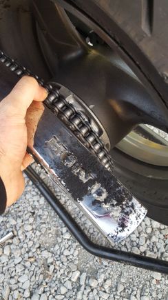 I thought it had to do with an aftermarket chainguard I installed, and ai was actually going to make a separate post about them, becausr Ive had nothing but problems with them, but I switched back to the stock plastic one and it still got worse.