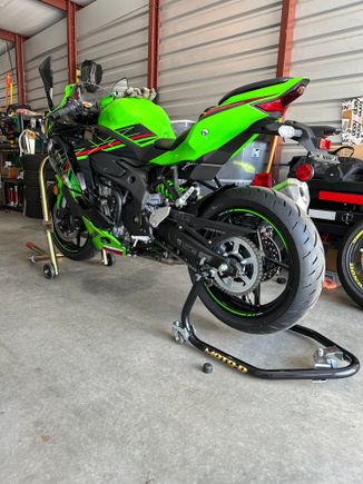 At home ready for the tear down and getting it track ready. 