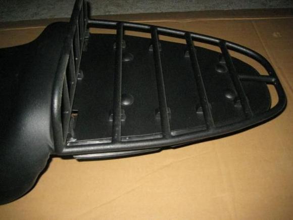 mono seat with integrated cargo rack