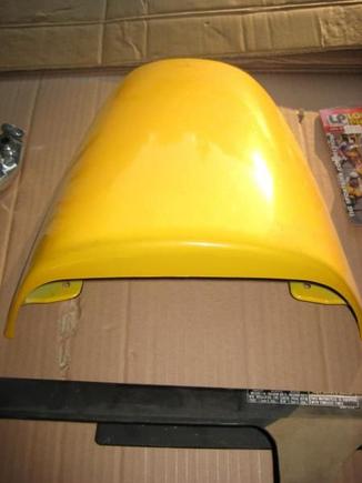 seat cowl, '98 yellow, some damage
