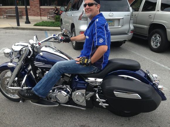 Same bike before I had the hard bags and fairing installed