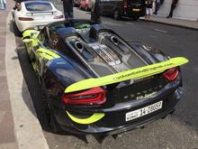 Porsche 918 Spyder from Kuwait in London.