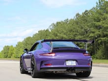 What an awesome spec on this Ultraviolet Porsche 991 GT3 RS in Virginia. Photo taken by Wil Gilmore.