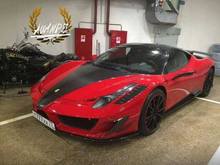 Awesome Mansory Ferrari 458 Italia Siracusa spotted in Moscow, Russia.