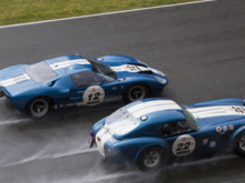 One hell of a drag race!  
Photo credit: https://cobra-authority.com