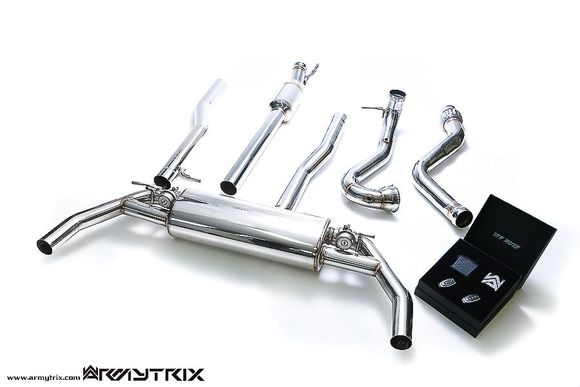 2014 2015 Mercedes-Benz A45 CLA45 AMG Armytrix full turbo back valvetronic performance exhaust dyno road sounds review price high flow down pipes muffler