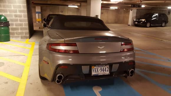 Meanwhile in Virginia, Jeremy Kardmai spotted this Aston Martin V8 Vantage Roadster tuned by Mansory. It's quite rare to spot these in the U.S.